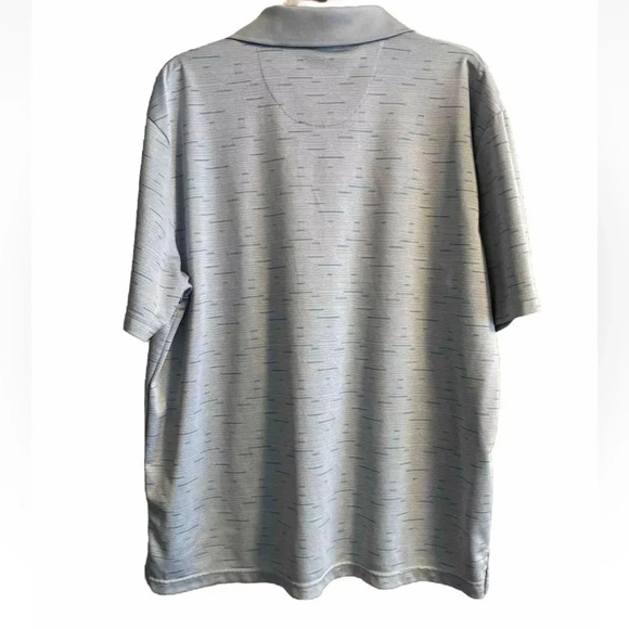 Ben Hogan Polo Shirt Adult XL Gray/Blue Striped Lightweight Golf Casual Mens - Picture 5 of 9